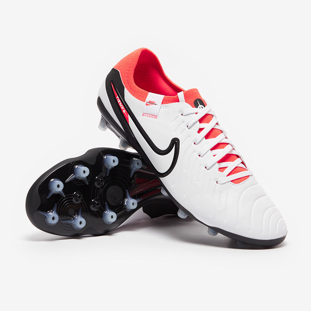 Nike Tiempo Legend X Pro AG - White/Black/Bright Crimson - Mens Boots