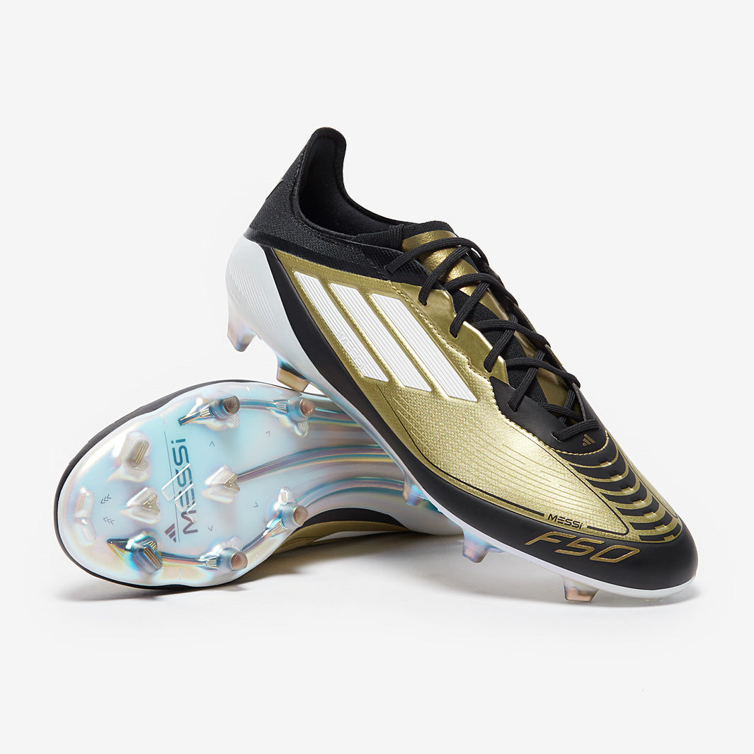 adidas F50 x Messi Elite FG - Dorado Met/Ftwr Blanco/Negro - Botas