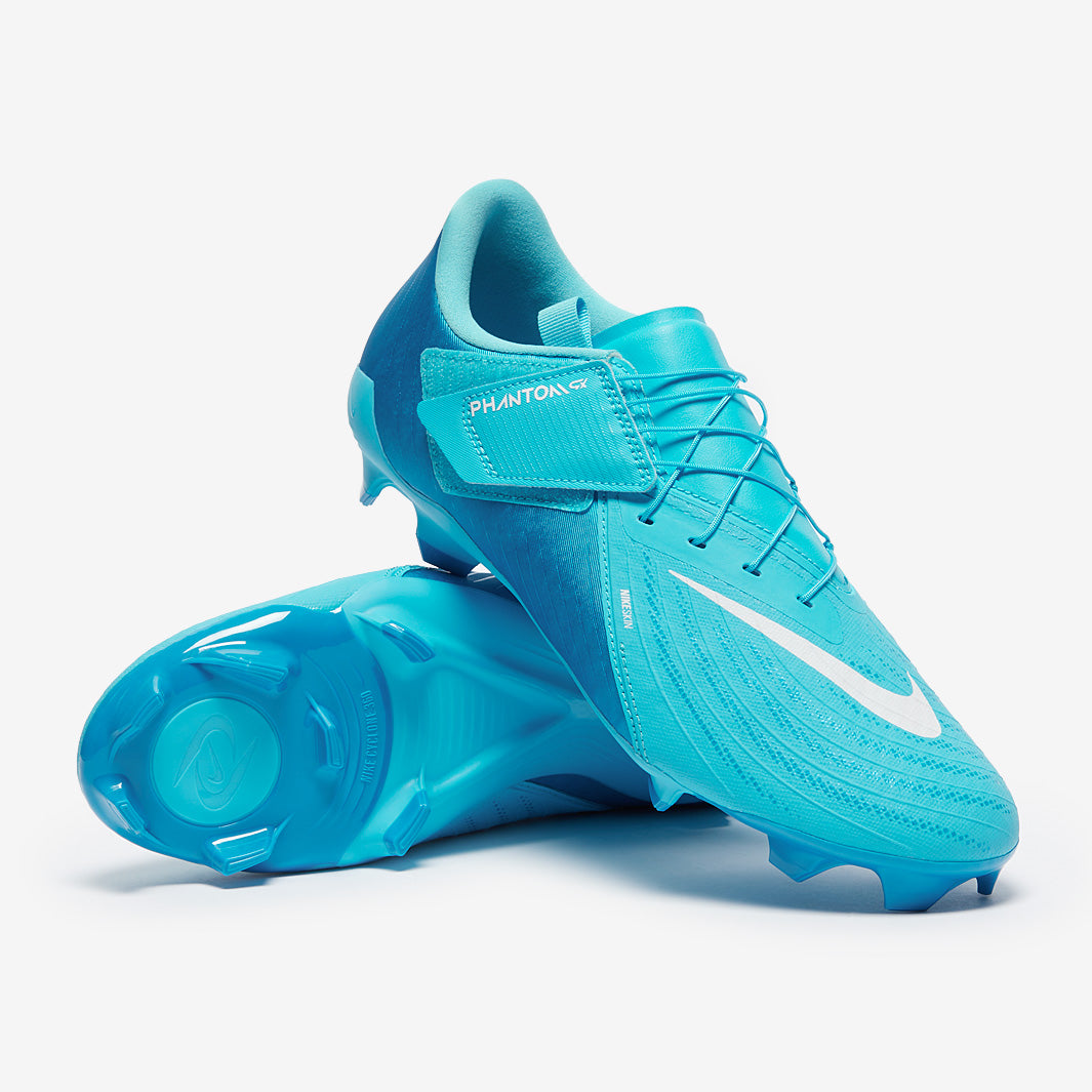 Nike Phantom GX II Academy EasyOn FG/MG - Azul/Blanco - Botas para