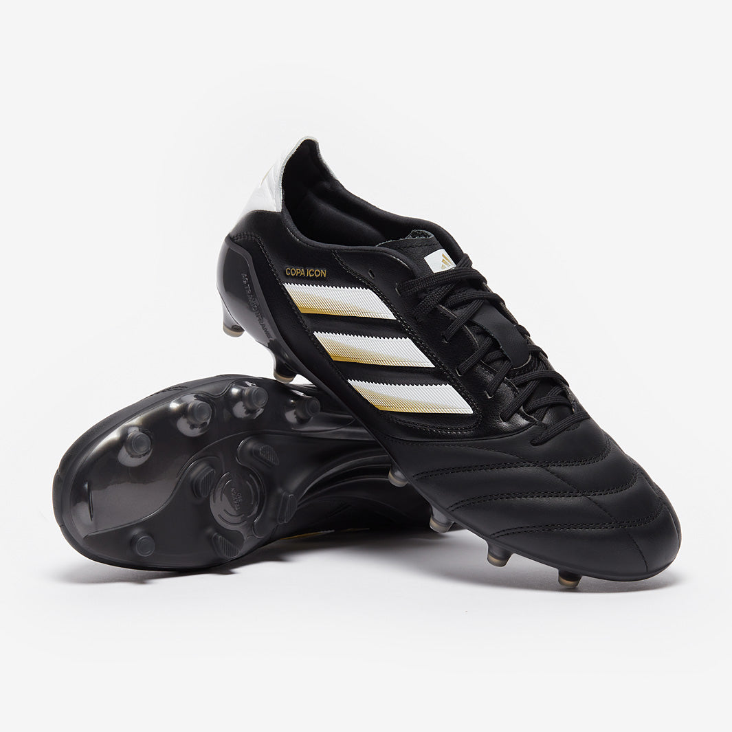 adidas Copa Icon 2 FG/AG - Negro/Ftwr Blanco/Dorado Met - Botas