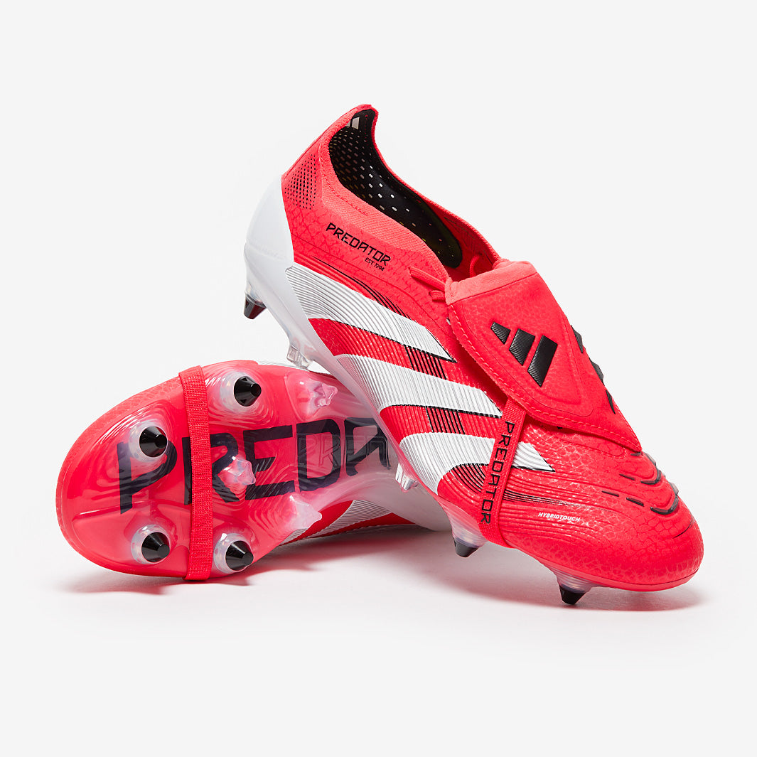 adidas Predator Elite Tongue SG - Rojo Lúcido/Blanco/Negro - Botas
