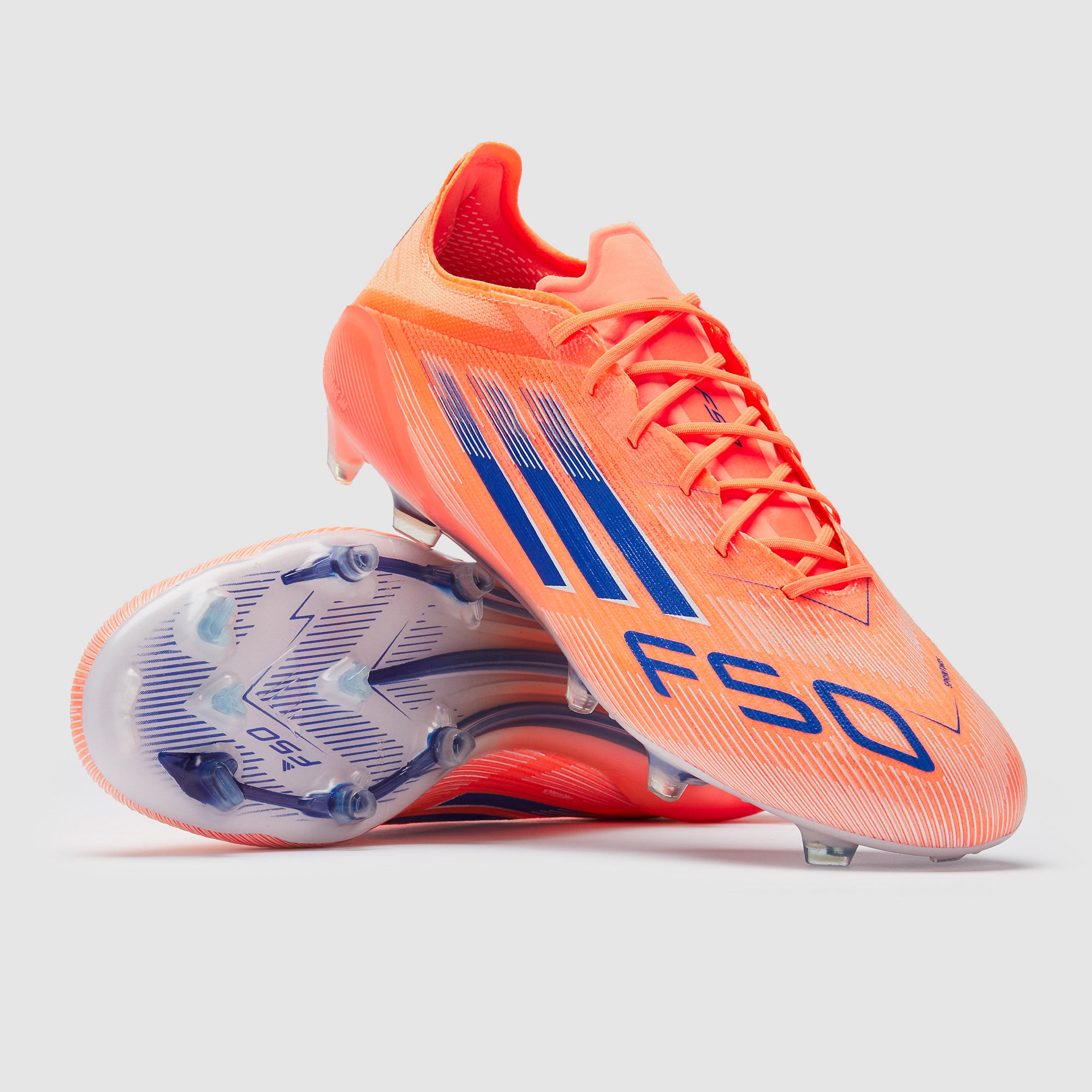 adidas F50 Elite FG - Beam Naranja/Azul Lúcido/Ftwr Blanco - Botas