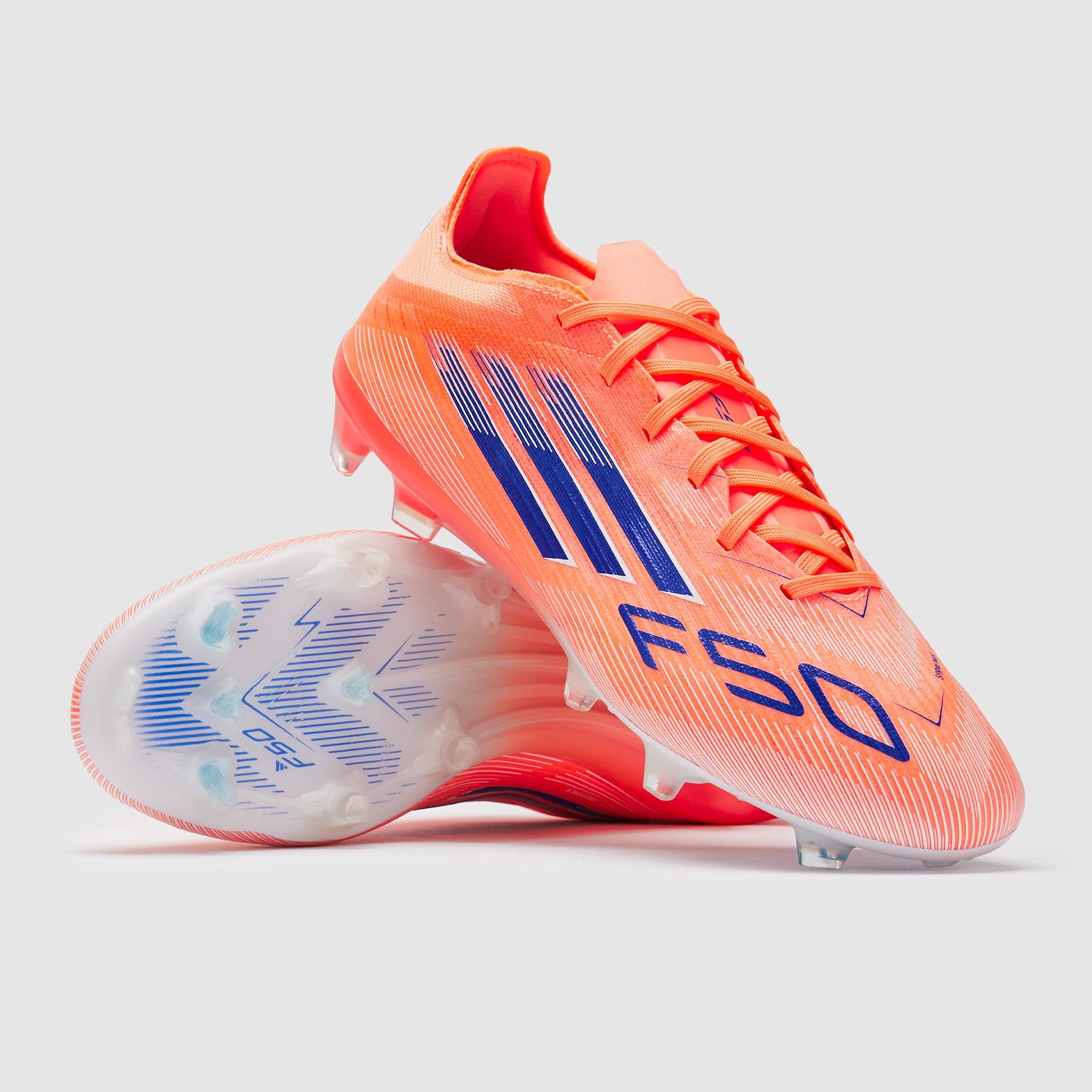 adidas F50 Pro FG - Beam Naranja/Azul Lúcido/Ftwr Blanco - Botas