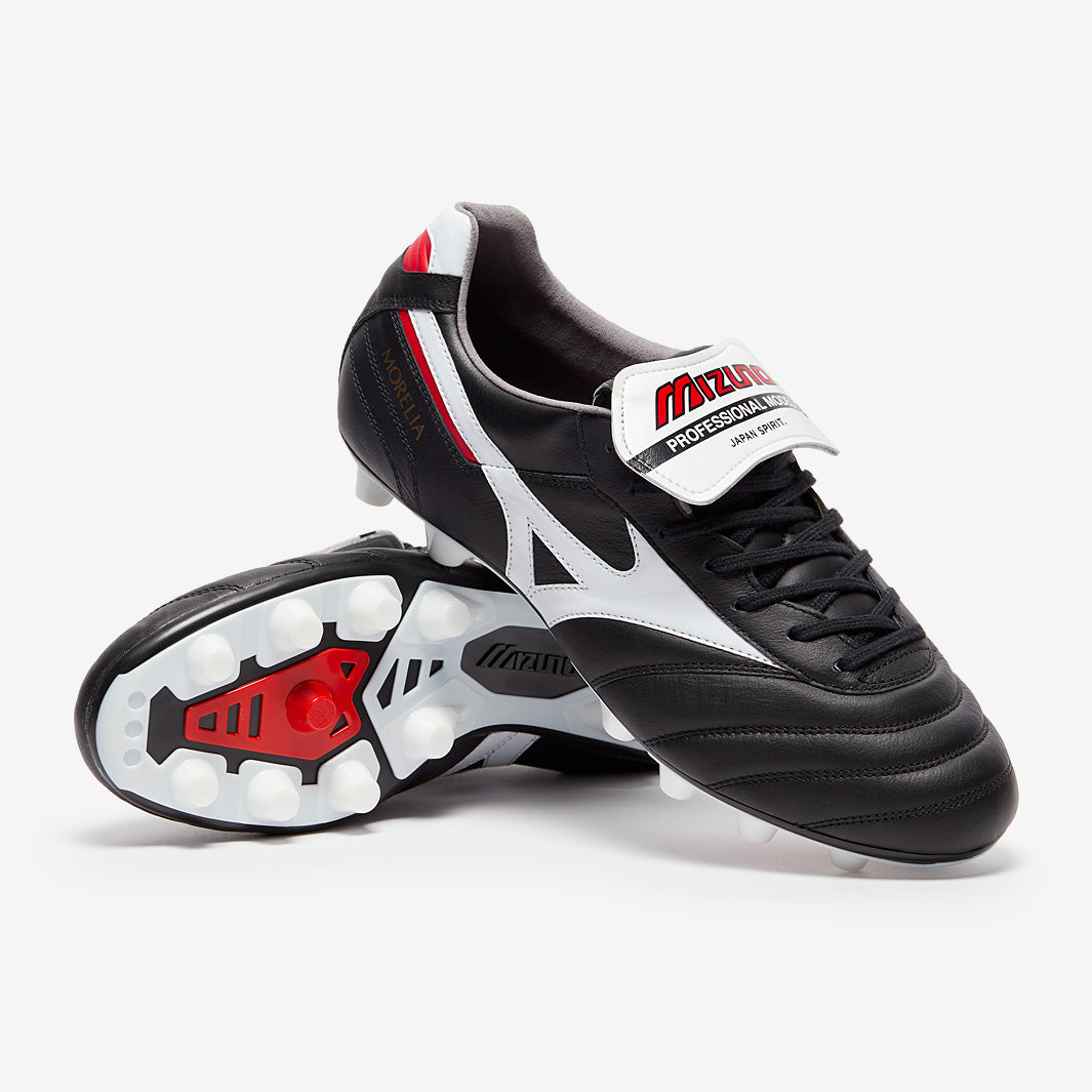 MIZUNO MORELIA NEOⅡ 27cm 取替式 Mizuno Morelia II Made in Japan FG - Negro/Blanco/Rojo chino