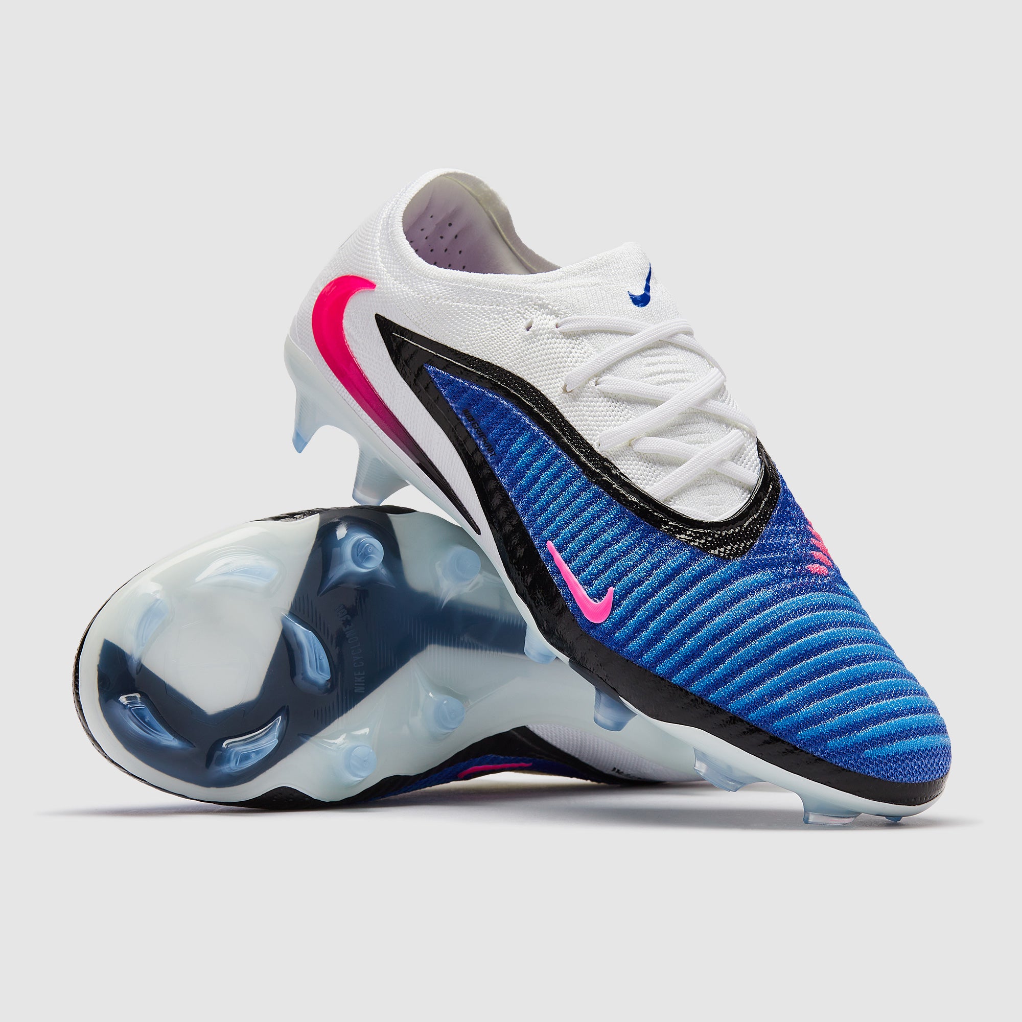 Nike Ghost 6 Low Elite FG - Azul Carrera/Rosa Blast/Blanco - Botas