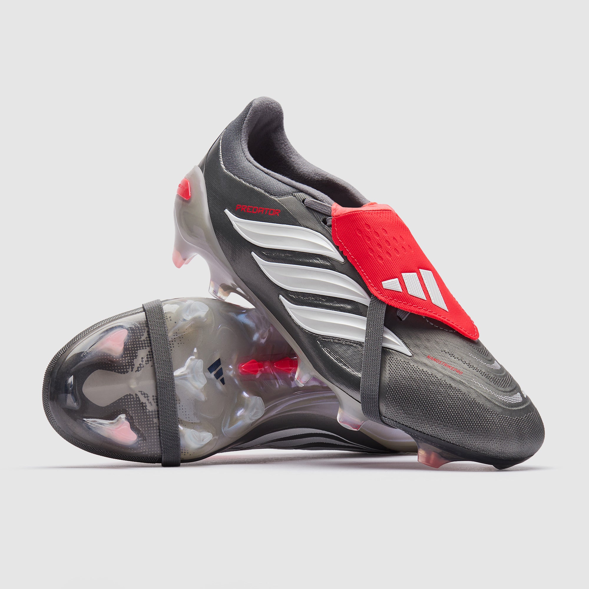 adidas PREDATOR PRO FT HG/AG 26.5㎝(3166) adidas Predator Pro Tongue FG - Hierro Met./Zero Met./Rojo Lúcido