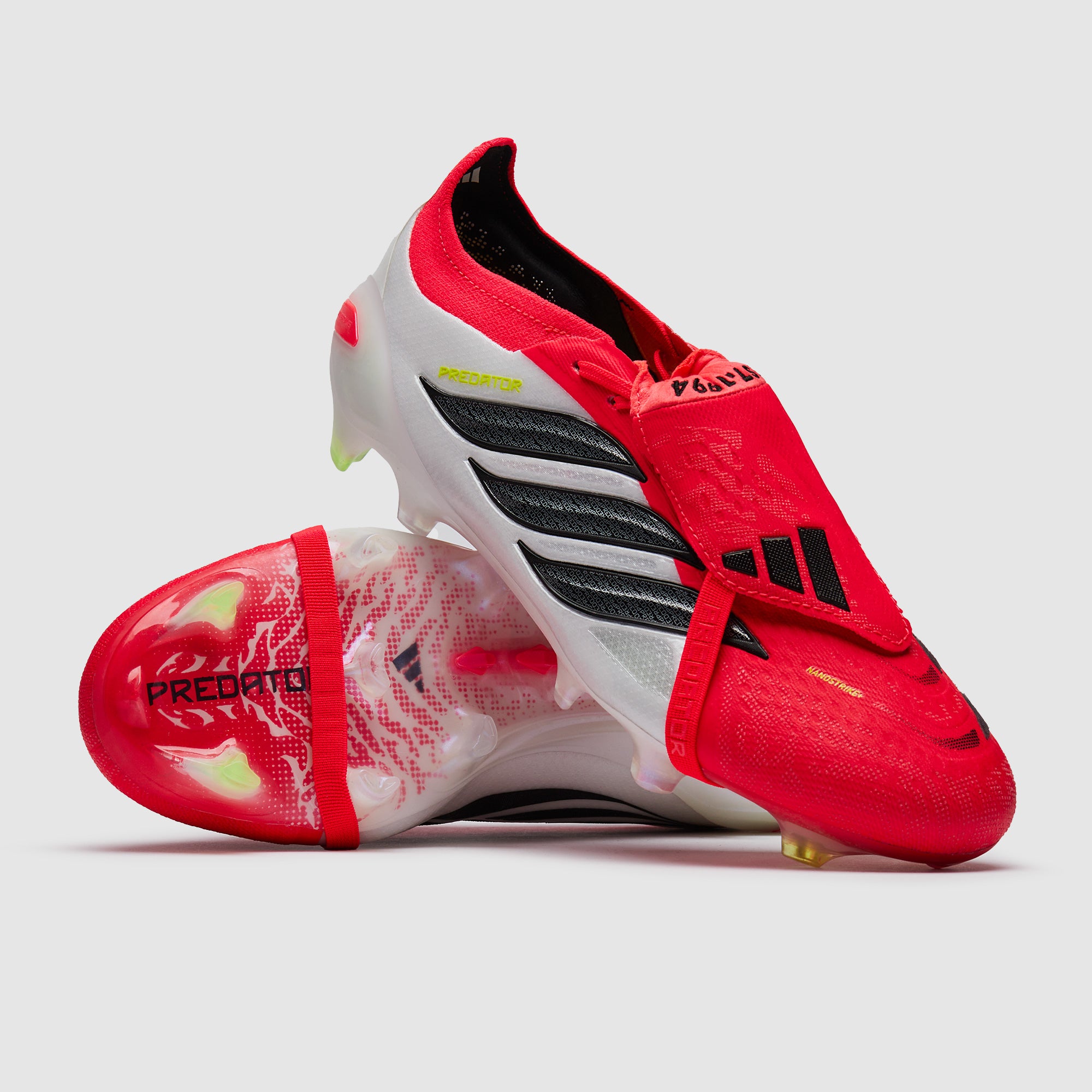 adidas Predator Elite Tongue FG - Rojo Lúcido/Negro/Ftwr Blanco