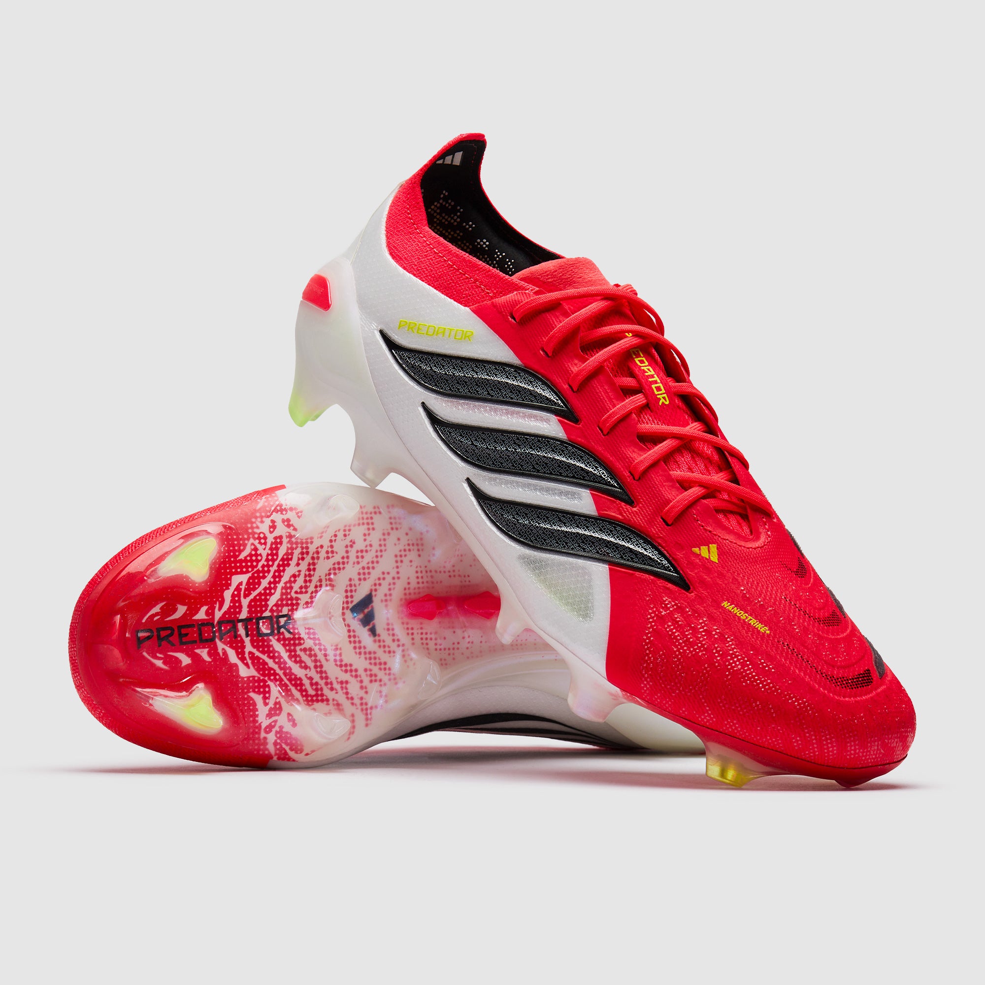 adidas Predator Elite FG - Rojo Lúcido/Negro/Ftwr Blanco - Botas
