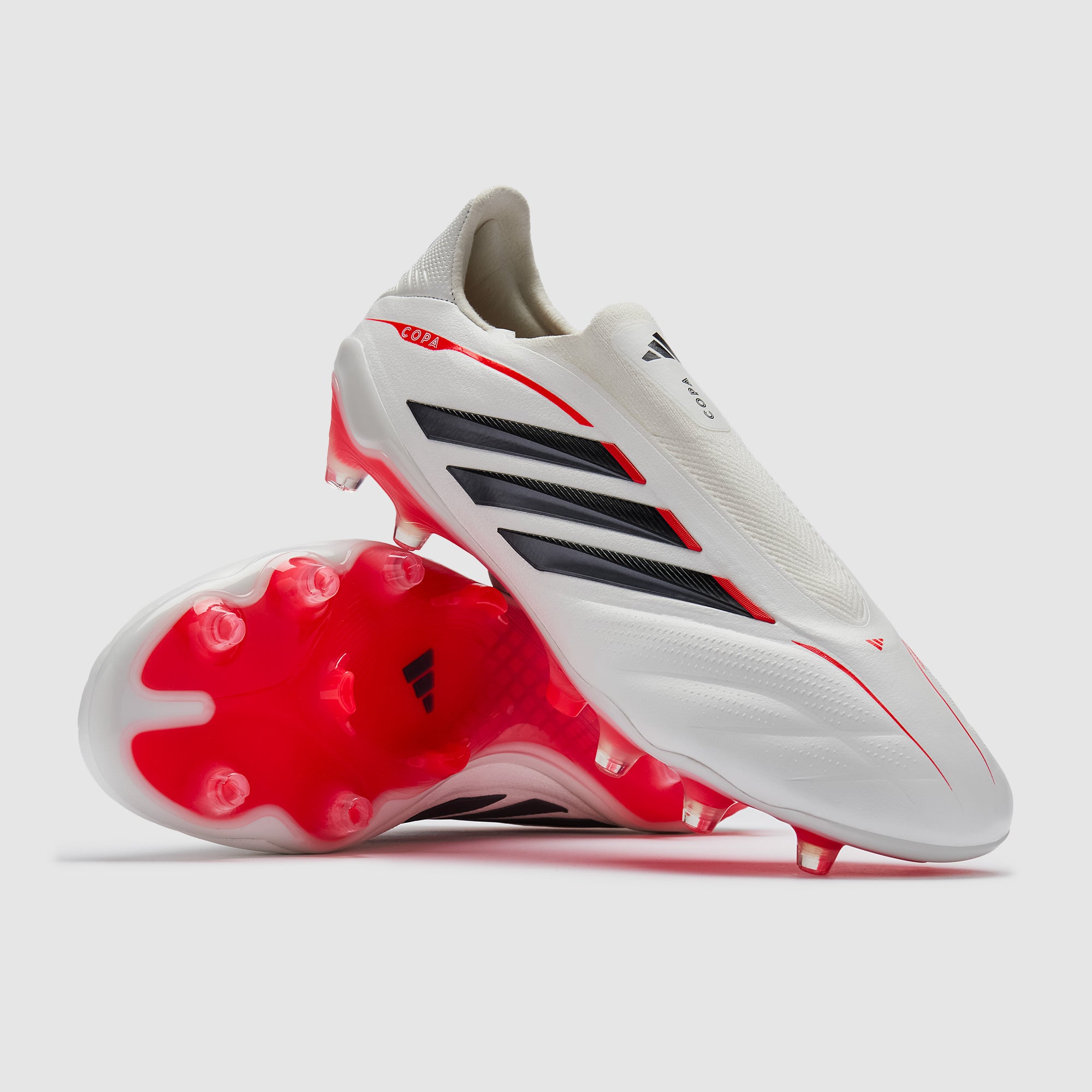 adidas Copa Pure IV Elite Sin Cordones FG - Zero Met./Negro/Rojo