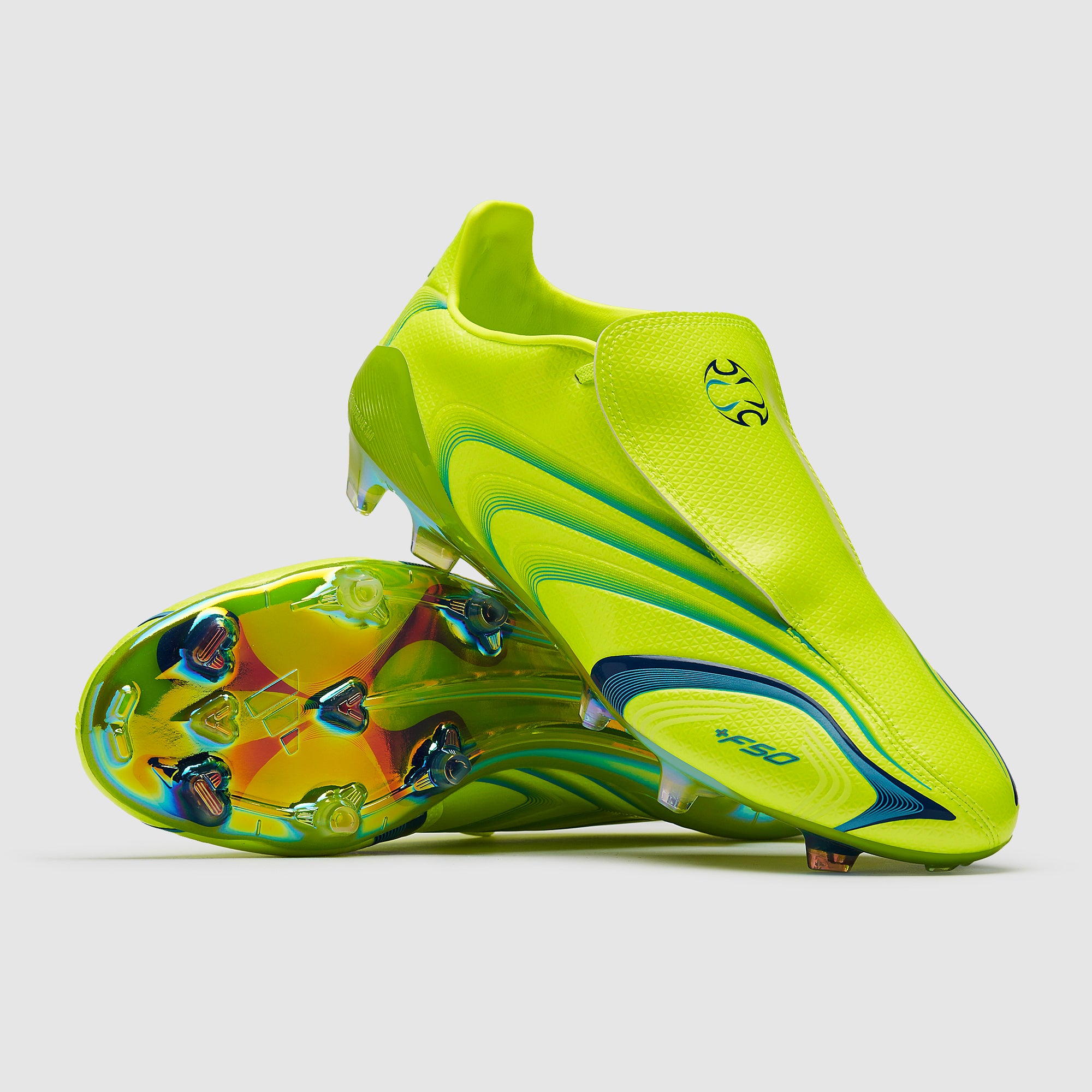 adidas F50 Elite x Tunit FG - Limón Luz/Azul Royal/Aguamarina Vivo