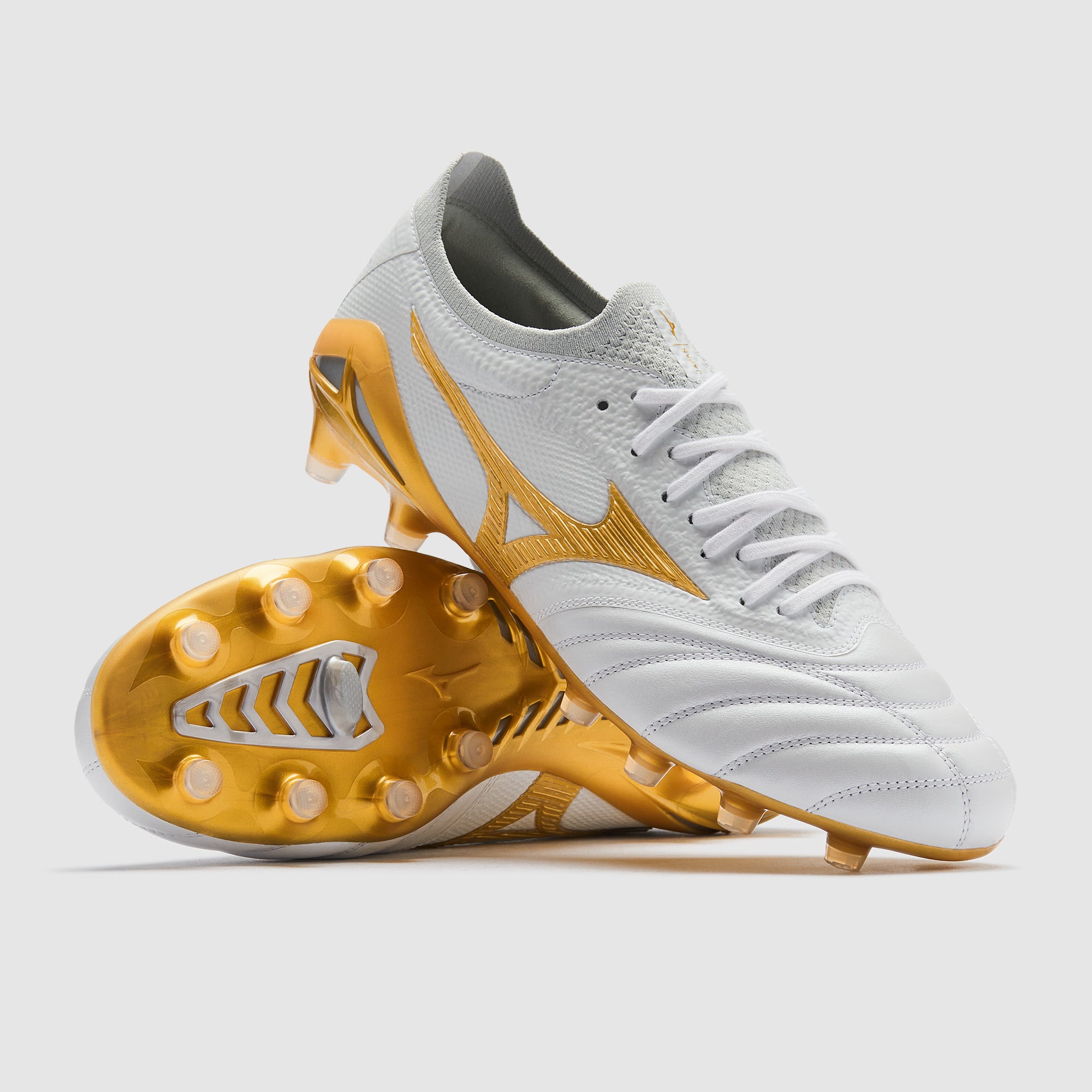 Mizuno Morelia Neo IV Beta Made In Japan FG - Blanco/MP Dorado