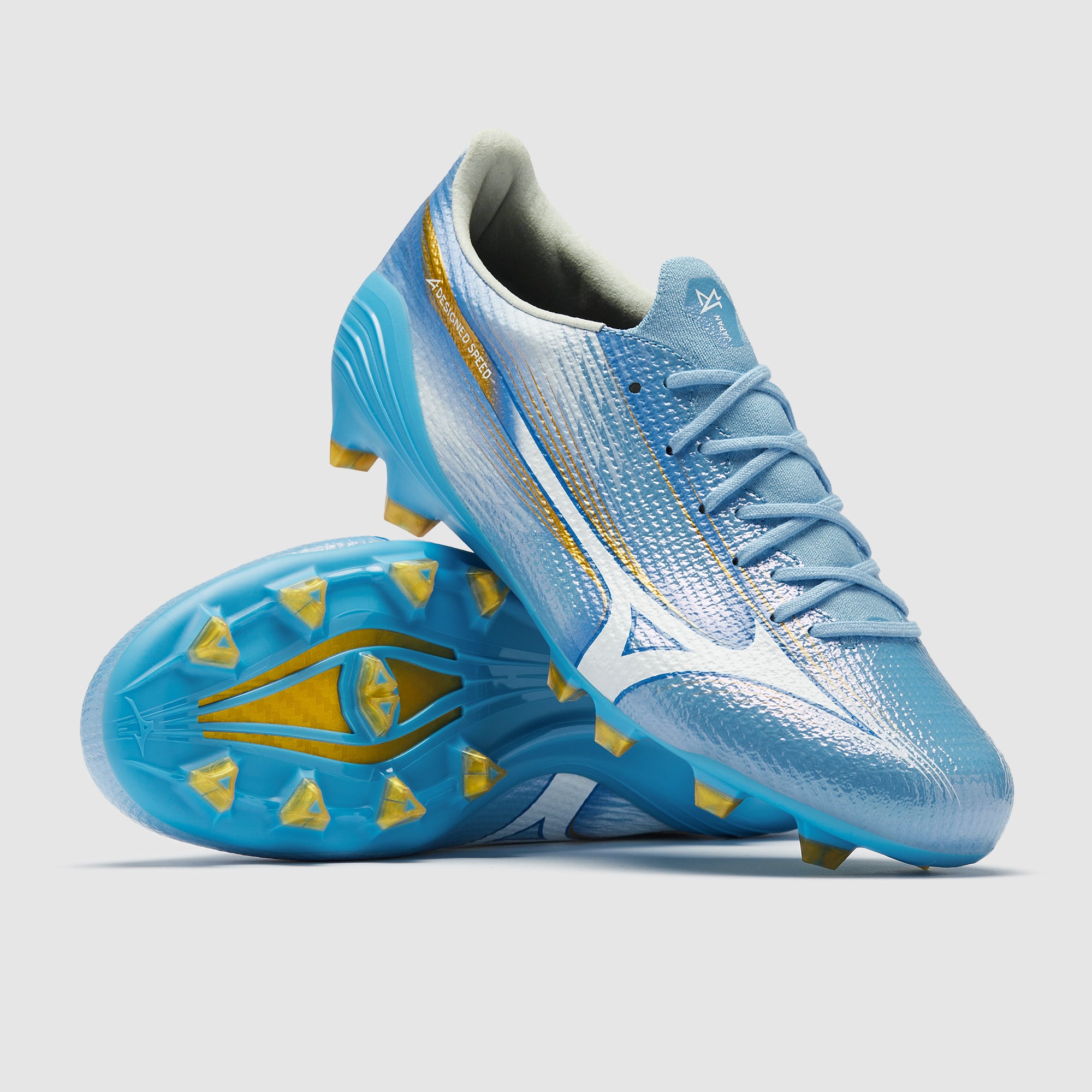 Mizuno Alpha III Made In Japan FG - Celeste/Blanco - Botas para hombre