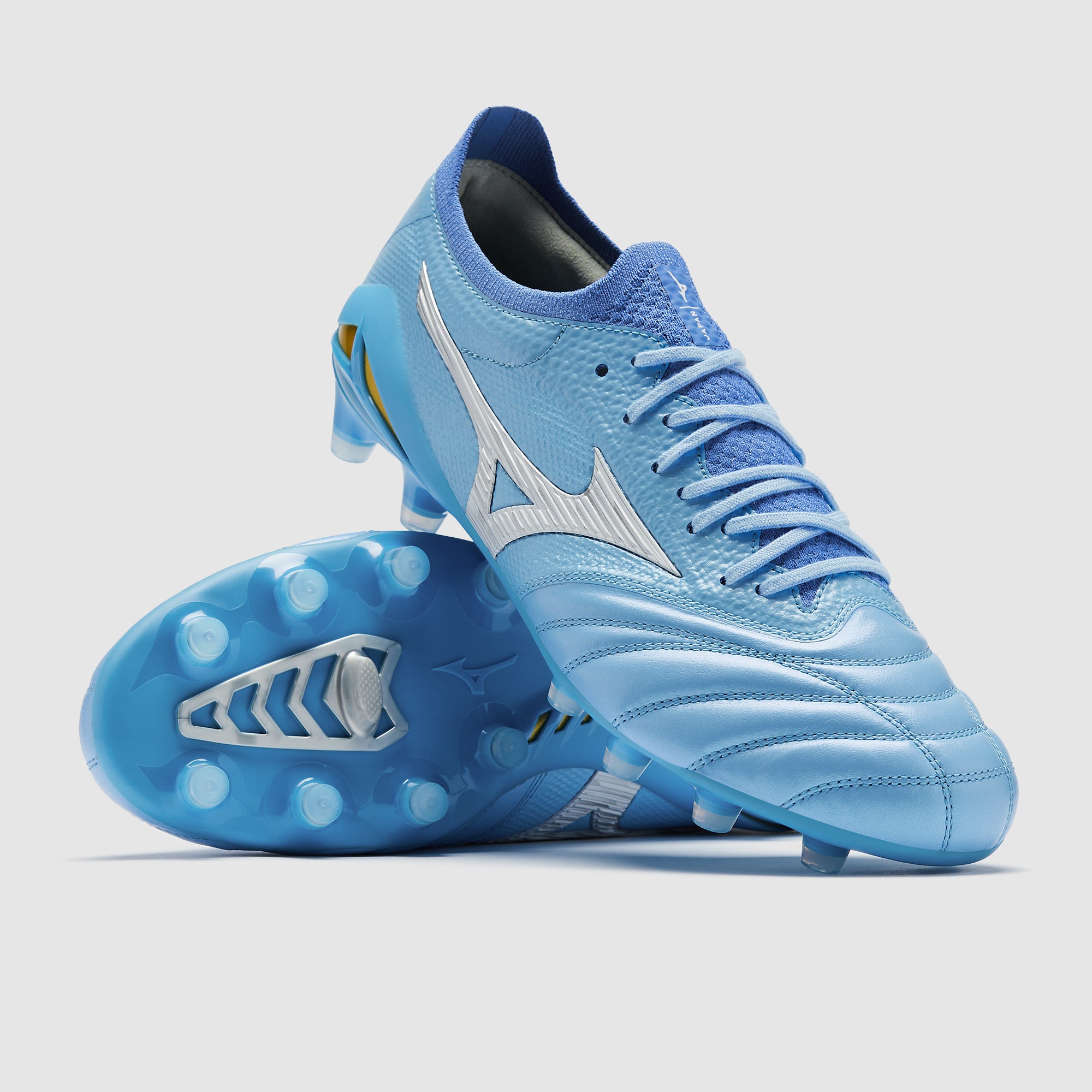 【ほぼ新品】MIZUNO MORELIA NEOⅣ β JAPAN ミズノ 青 Mizuno Morelia Neo IV Beta Made In Japan FG - Celeste/Blanco