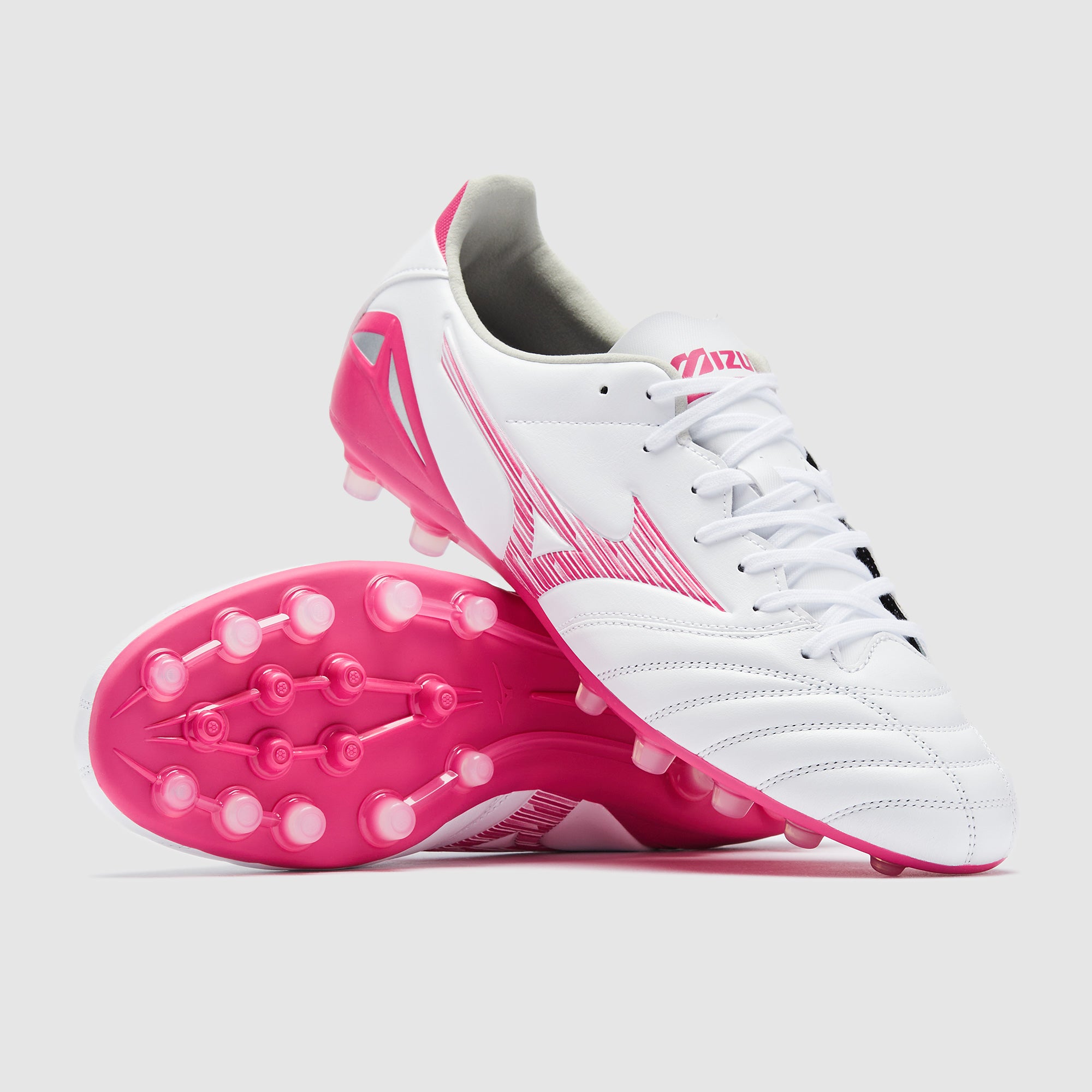Mizuno Morelia Neo IV Pro AG - Blanco/Fucsia Morado/Fucsia Morado
