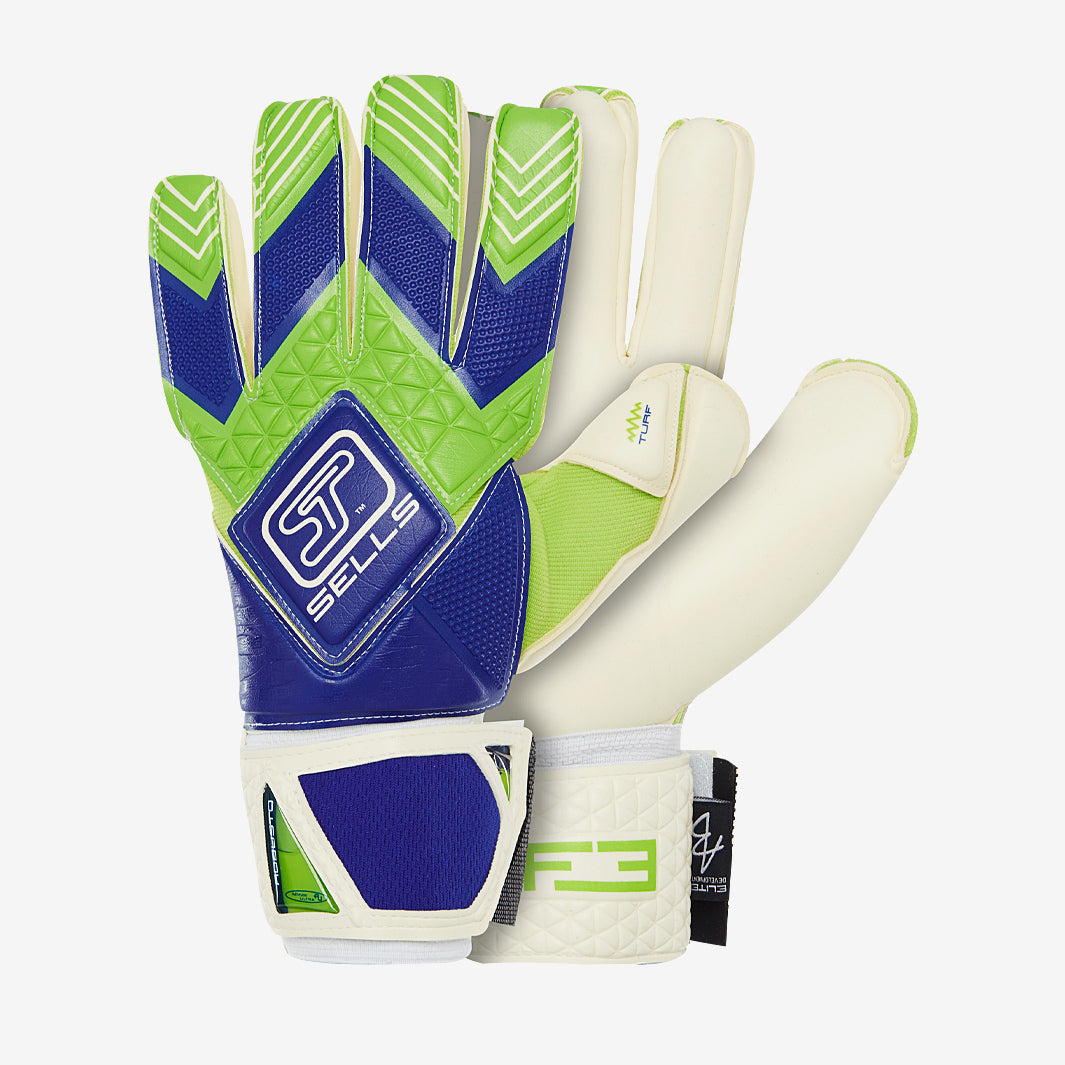 Sells F3 Terrain jr - Junior GK Gloves - Negative - Navy/Lime