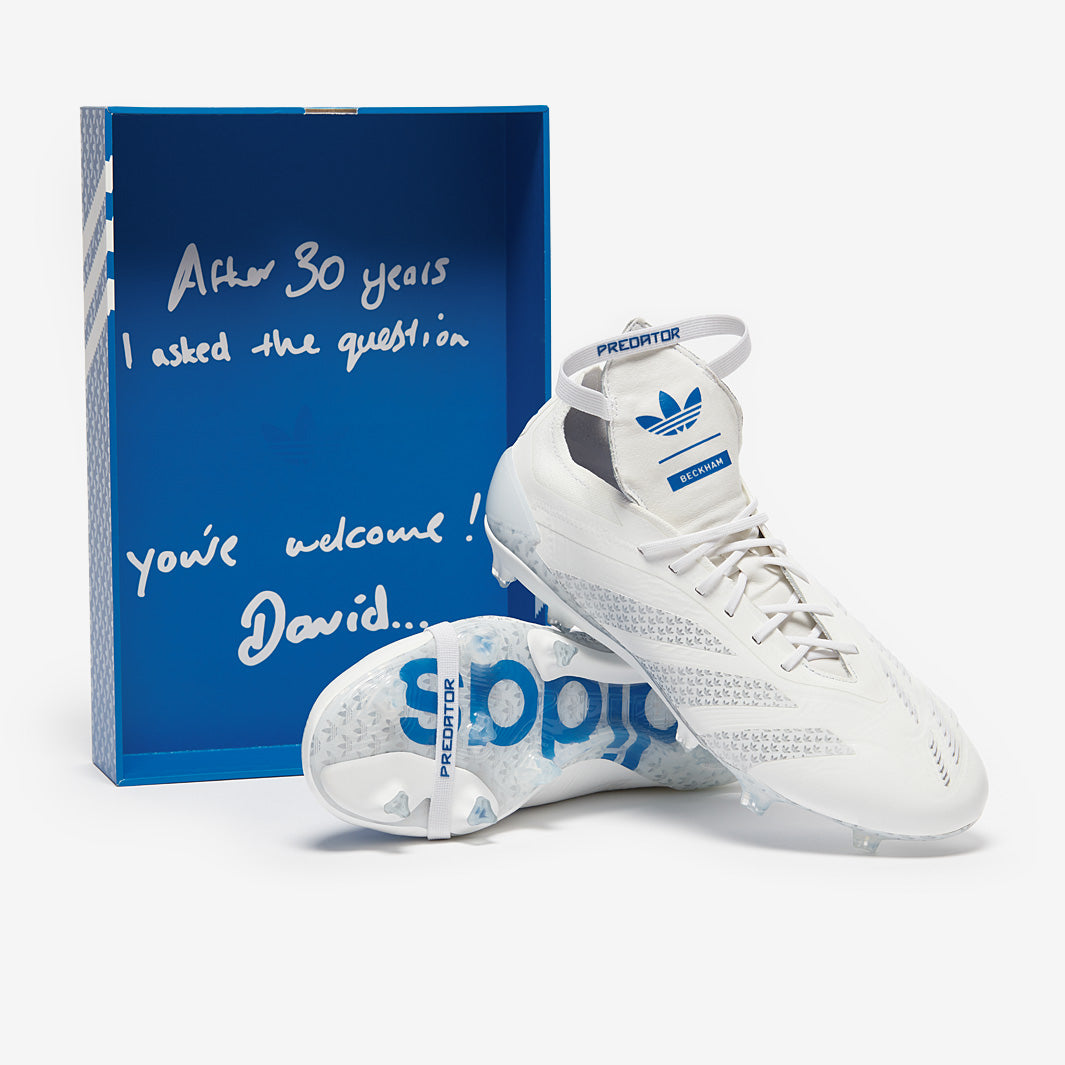 adidas Originals Predator x Beckham Elite Tongue FG - Ftwr Blanco