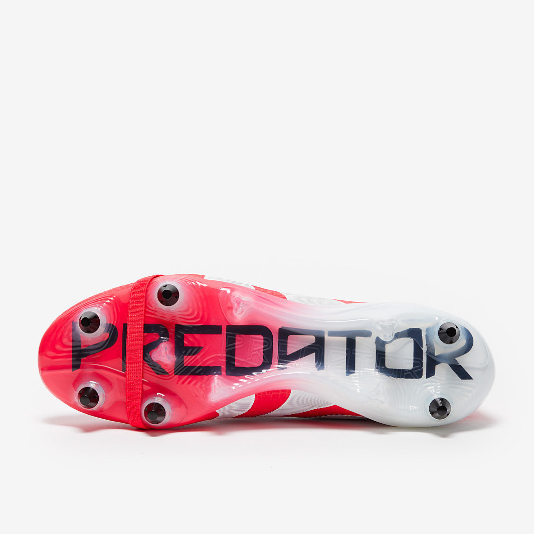 adidas Predator Elite Tongue SG - Rojo Lúcido/Blanco/Negro - Botas