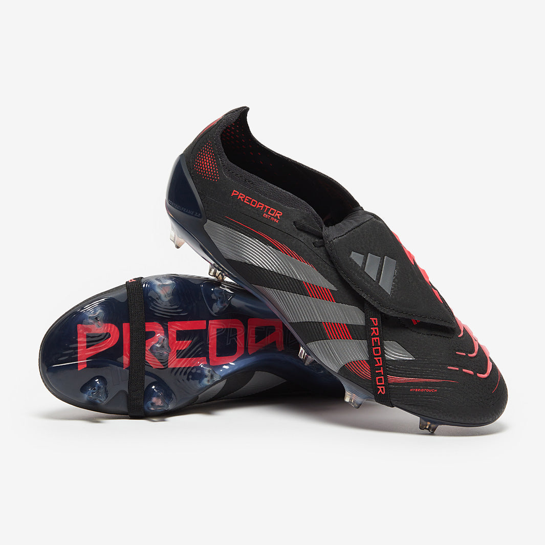  Predator ブラック/レッド サッカーシューズ adidas Predator League Tongue SG para niños - Negro/Gris Four/Rojo