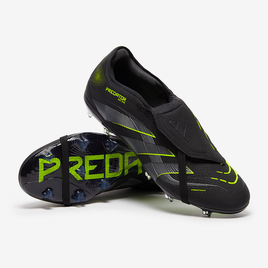 adidas Predator League Tongue SG para niños - Negro/Gris Four/Rojo