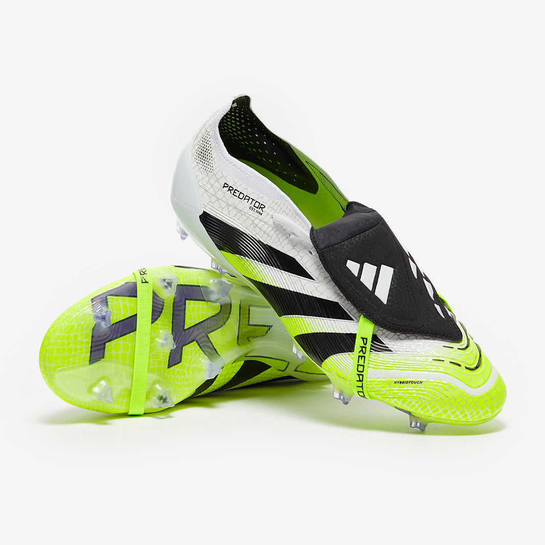 adidas Predator Elite Tongue FG - Ftwr Blanco/Negro/Limón Lúcido