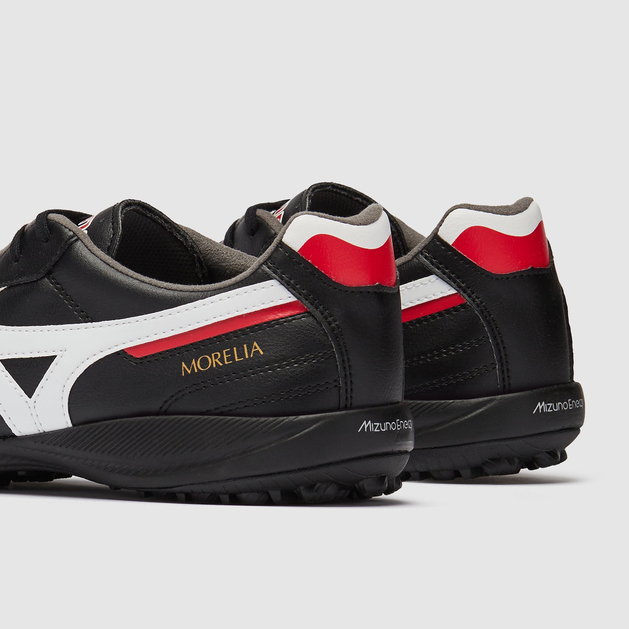 Mizuno Morelia Sala Pro TF - Negro/Blanco/Rojo chino - Botas para