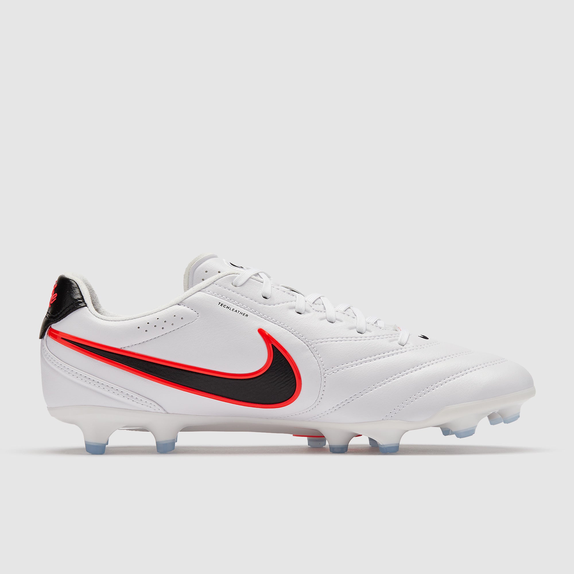 Nike Tiempo Ligera Pro FG - Blanco/Negro/Brt Carmesí - Botas para