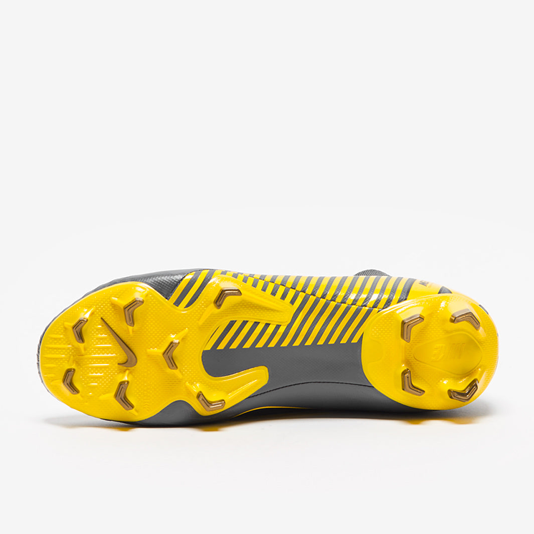 Nike Mercurial Superfly VI Pro FG - Dark Grey/Black/Yellow - Firm