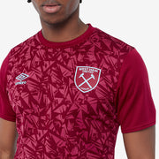 Camiseta de calentamiento Umbro West Ham 20/21 - Granate/Zinfandel ...